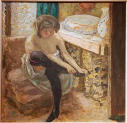 La donna con le calze nere