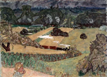 Paesaggio con treno merci, 1909