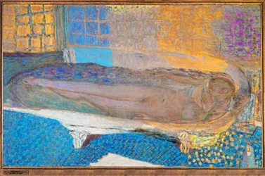 Nudo nel bagno (olio su tela)