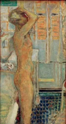 Nudo grigio di profilo