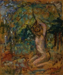 Piccolo Nudo, Braccia Alzate, in un Paesaggio, c.1907