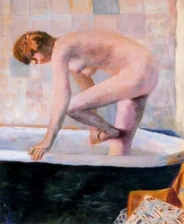 Nudo rosa nella vasca da bagno, c.1924
