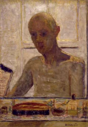Autoritratto in uno specchio da barba, 1935