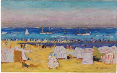 La spiaggia (Arachon), c.1922