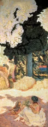 Il Mar Mediterraneo, trittico, pannello laterale destro, 1911