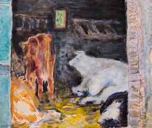 La stalla, 1912 circa (olio su tela)