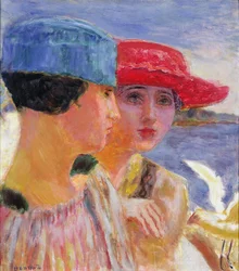 Giovani donne con un gabbiano, 1917