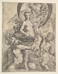 Giove, Plutone e Nettuno offrono le loro ricchezze alla Fortuna, 1624