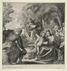 Riposo durante la fuga in Egitto