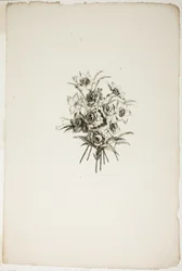 Mazzo con narcisi, dalla Collezione di diversi mazzi di fiori, inventati e disegnati da Jean Pillement e incisi da P. C. Canot