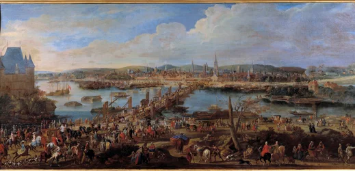 Veduta della città di Rouen presa da Saint Sever