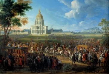 Visita di Luigi XIV alla chiesa dell