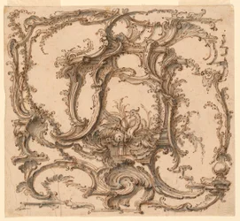 Disegno, composizione di ornamenti, 1745 ca.