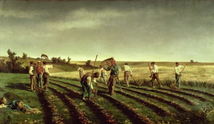 Raccolta di Sainfoin a Chambaudouin, 1882