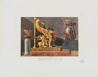 Poltrona e vaso nella casa di C.D., da 