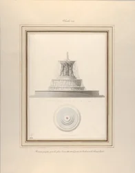 Progetto per una Fontana per La Place Louis XV, ca. 1806