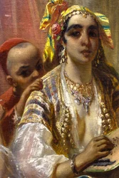Donne di Algeri, interno del cortile