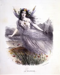 Fata: La silfide - in "Le donne mitologiche", di Mery e Foelix, ill. di G. Staal, ed. da Gouet