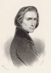 Ritratto del compositore Franz Liszt, 1811-1886