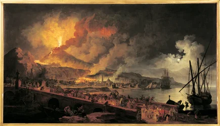 Francia, Nantes, Eruzione del Vesuvio da Portici