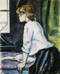 Ragazza alla finestra; Jeune Fille a la Fenetre