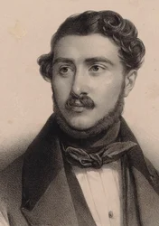Ritratto del compositore Théodore Labarre 1805-1870
