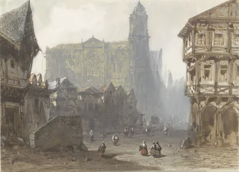 La Vecchia Piazza del Mercato a Rouen