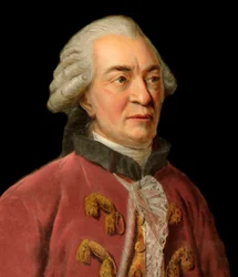 Ritratto di Georges Louis Leclerc, conte di Buffon (1707-1788), naturalista, matematico, cosmologo e autore enciclopedico francese, incisione di Pierre Michel Alix