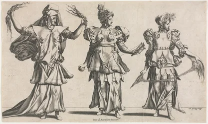 Le tre Parche, disegni di costumi