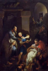 La sepoltura di Tobia da parte dei suoi compatrioti, 1733