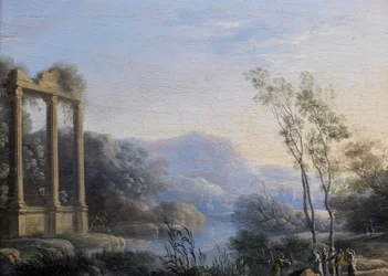 Paesaggio con Mosè salvato dalle acque