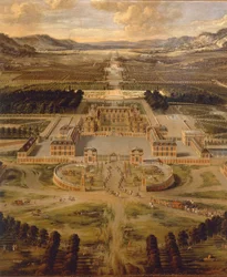 Veduta del Palazzo di Versailles e dei suoi giardini di Pierre Patel