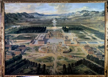 Veduta del Castello e dei Giardini di Versailles, presa dall