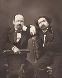 Émile Erckmann scrittore francese, 1822-1899 e Alexandre Chatrian scrittore francese, 1826-1890, c. 1876