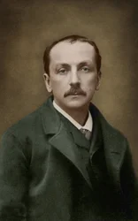 Ritratto del compositore francese Edmond Audran (1840/1842-1901) Fotografia di Pierre Petit. Verso il 1886