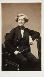 Ritratto del compositore Hector Berlioz 1803-1869, ca 1860