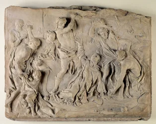 Lapidazione di Santo Stefano (rilievo in terracotta)
