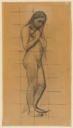 Un nudo maschile in piedi