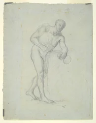 Figura Nuda con una Fiaschetta
