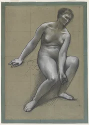 Studio per la madre in La famiglia del pescatore