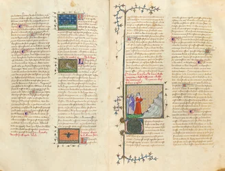 Pagina da "De Proprietatibus Rerum" di Bartholomeus Anglicus, nella traduzione francese di Jean Corbechon, c.1390