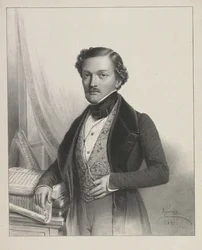 Ritratto del cantante Gilbert-Louis Duprez