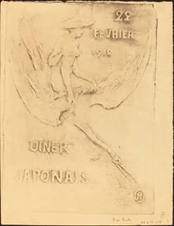 Donna e uccello, 22 febbraio 1912, cena giapponese