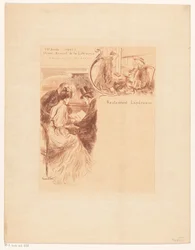 Menu per la cena annuale della Librairie Ancienne et Moderne