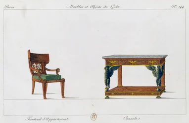 Poltrona da appartamento e consolle