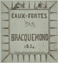 Eaux-fortes par Bracquemond, 1854