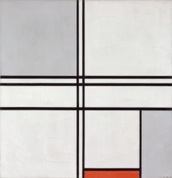 Composizione (No. 1) Grigio-Rosso