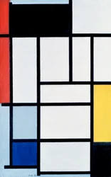 Composizione con rosso, giallo e blu