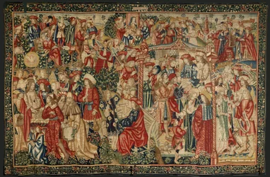 La parabola dei lavoratori nella vigna, c.1500 (arazzo)