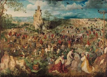 Tedesco: Kreuztragung Christi La processione al Calvario